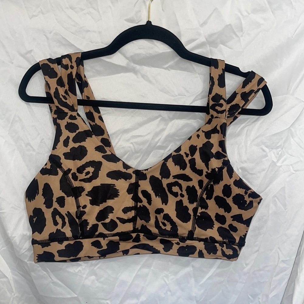 Cheetah sports bra